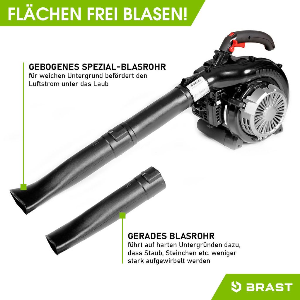 BRAST Laubsauger Laubbläser Benzin 1,0kW(1,36PS)   55L Produktbild 4