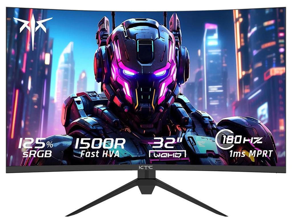 KTC H32S17 32 Zoll Curved Gaming Monitor QHD 180Hz 1ms Obrázok produktu 