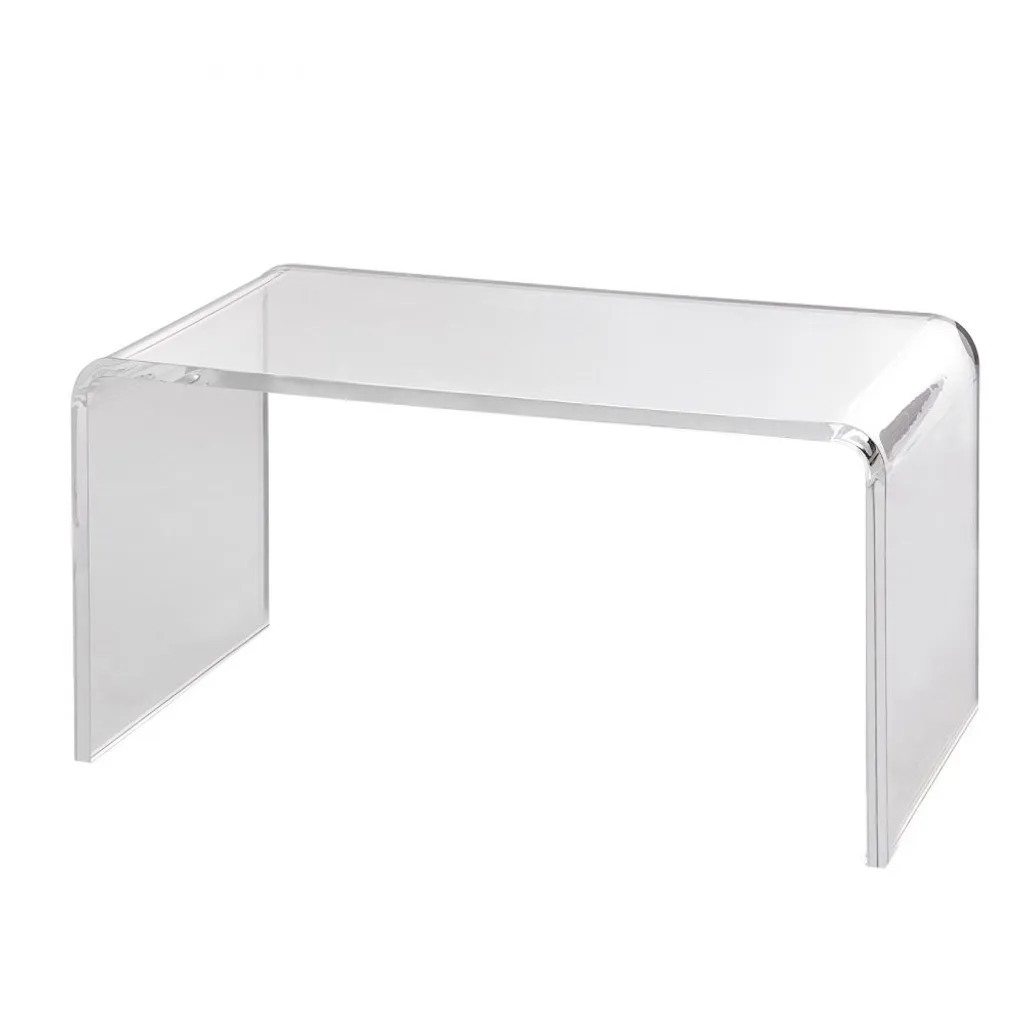 Table basse transparente en plexiglas - Meuble d'appoint design chic - 9
