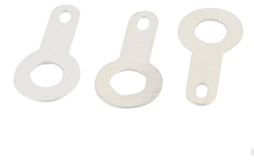 M4.2 Luken Platte Lot Bare Ring Anschlussstecker Crimp Silberton 1000 Stk. DE de