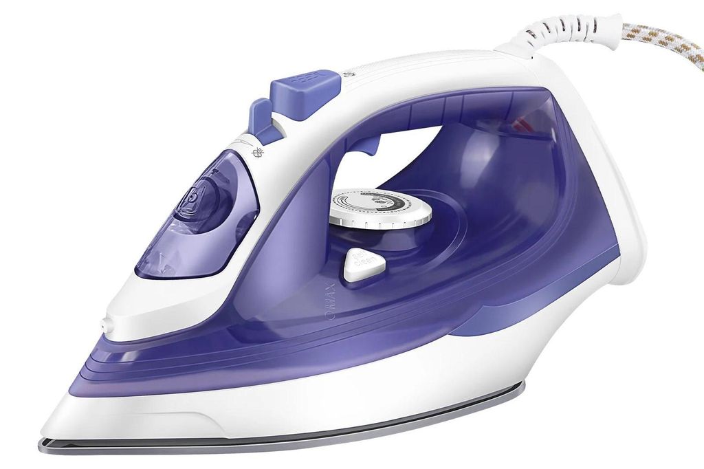 Elektrisches Bügeleisen - Dampfbügeleisen - 2400 W - 60 g/min Dampf - 350 ml Wassertank - Antihaft-Sohle - 5 Temperaturstufen - Sprühfunktion - ...