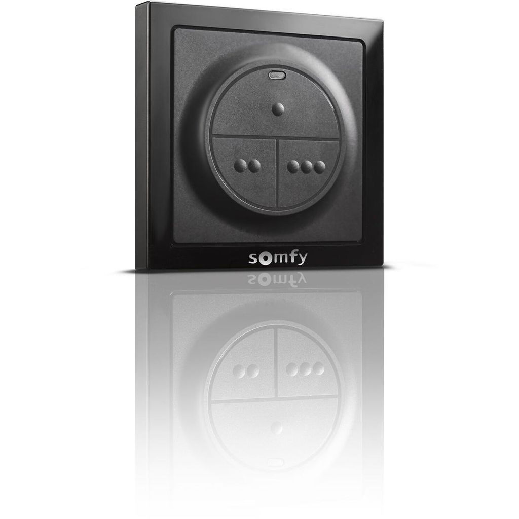 Somfy Funkwandtaster io 3-Kanal, IP44, schwarz (1870560)