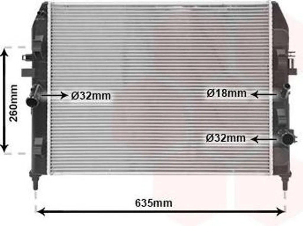 Refroidisseur moteur haute efficacité VAN WEZEL 27002205 pour MAZDA NC