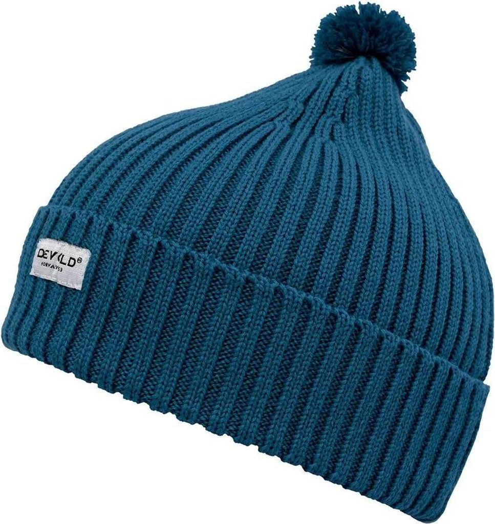 Devold Of Norway Skolma Merino Mütze Blau 54 cm Jungen,Mädchen Blau 54 cm