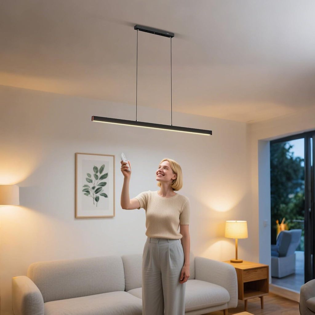 LARS360 LED Pendelleuchte Schwarz 120 cm, 48 W, Produktbild 