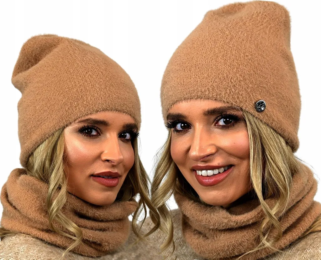 Set Sciarpa e Cappello Alpaca Caramello AL1 | Accessori Inverno 2026 - 2
