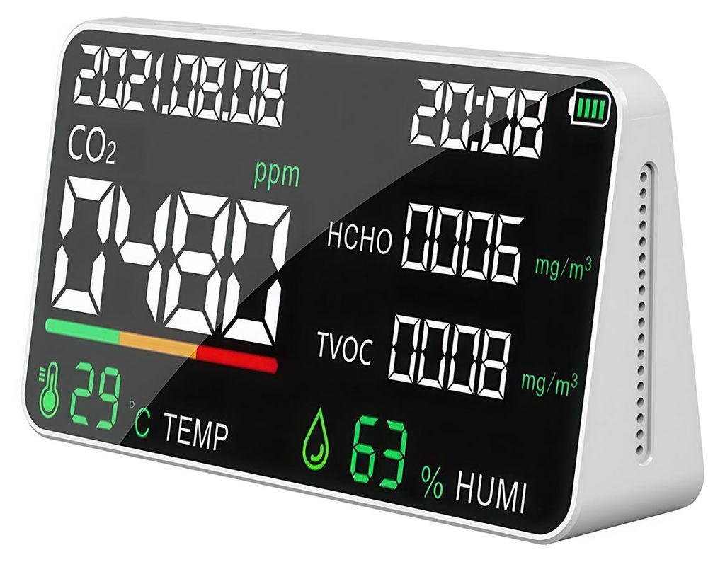 7 in 1 Luftqualitätsmonitor CO2 CO TVOC HCHO PM2.5 Produktbild 