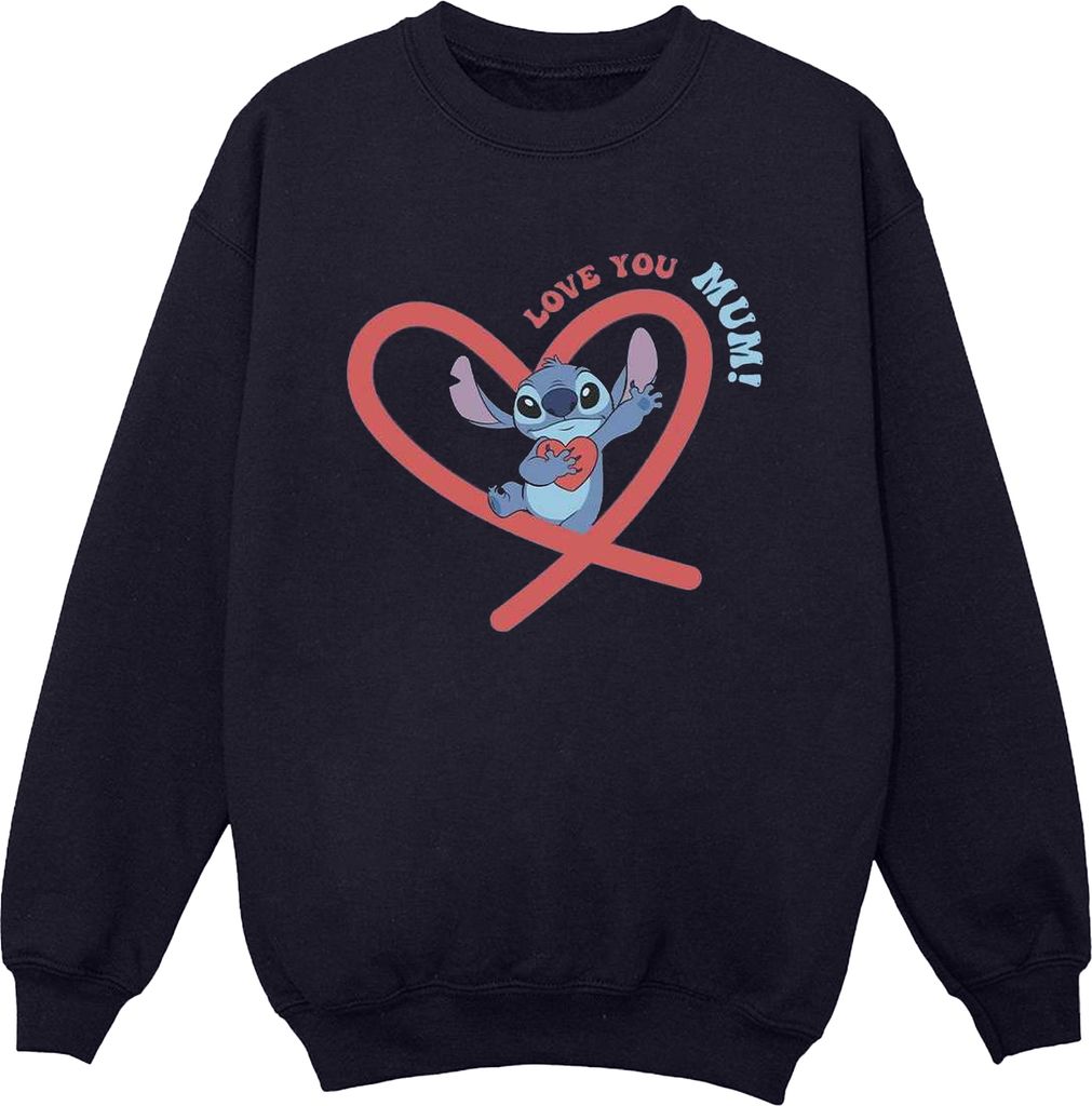 Disney - "Love You Mum" Sweatshirt für Herren BI31113 (M) (Marineblau)