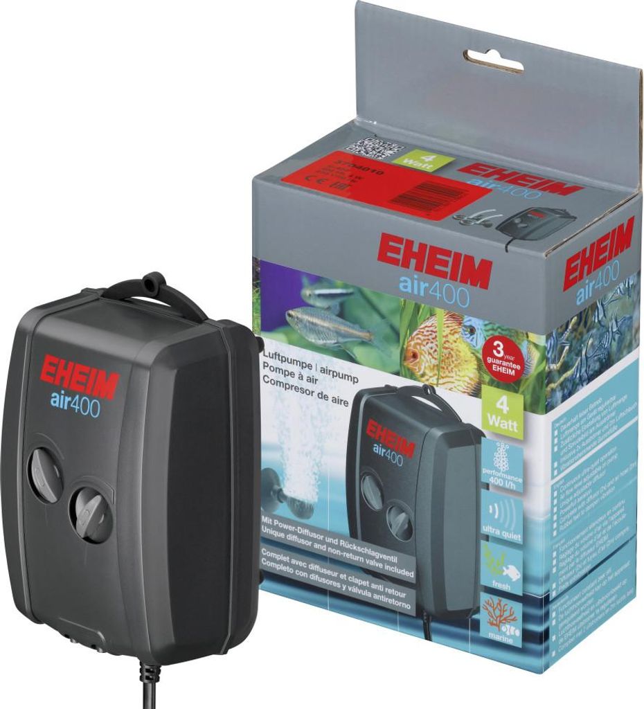 Eheim Aquariumfilter extra leise Luftpumpe Air400 Produktbild 