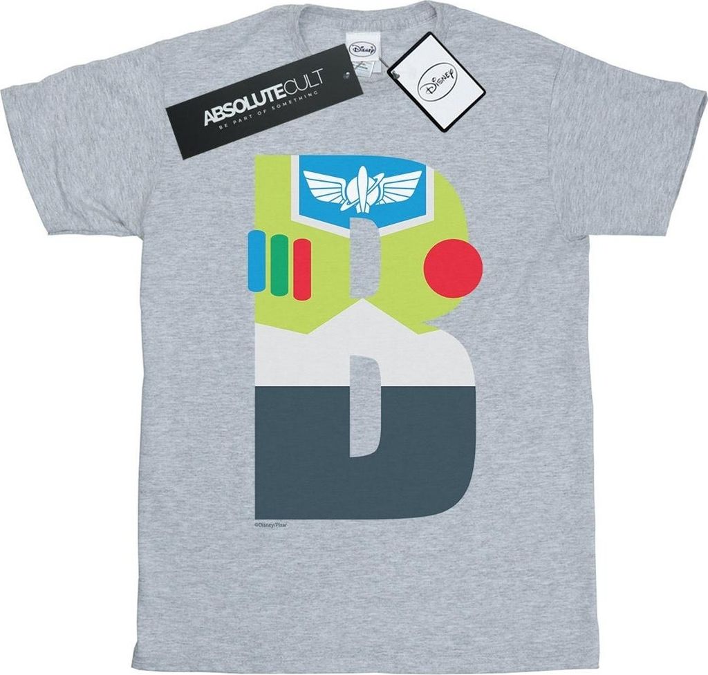 Disney - "Alphabet B Is For Lightyear" T-Shirt für Damen BI46921 (S) (Grau)
