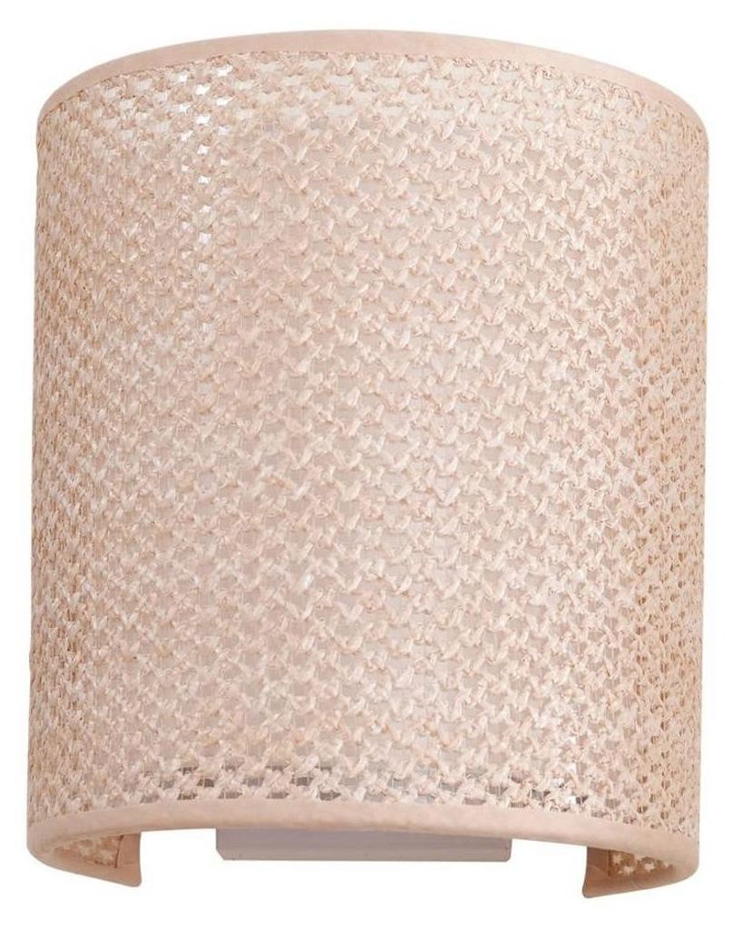 Lindby Wandleuchte Soula, 20 cm, beige, Kunststoff, E27