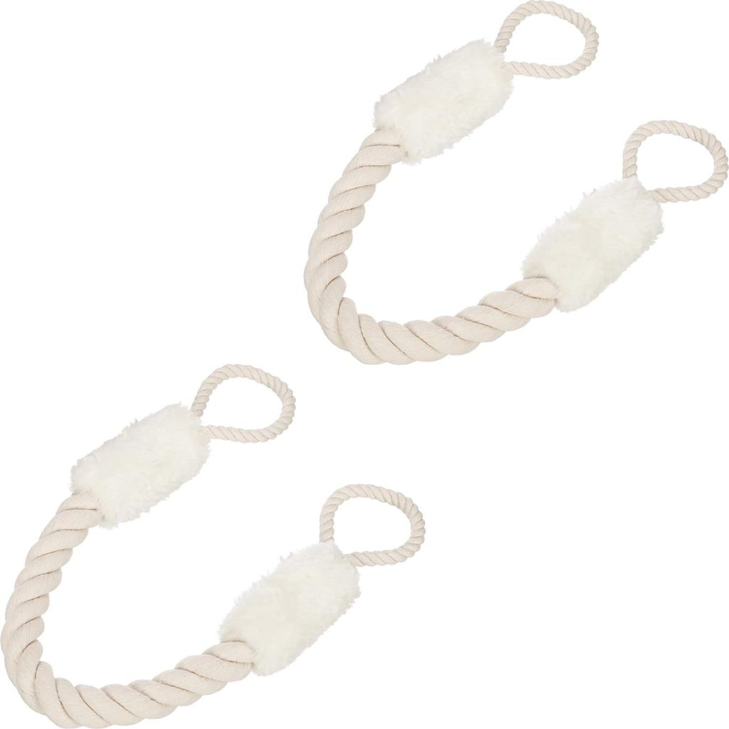 Relaxdays Türkordel 2er Set, Türstopper Klinke, 60 cm lang, Produktbild 