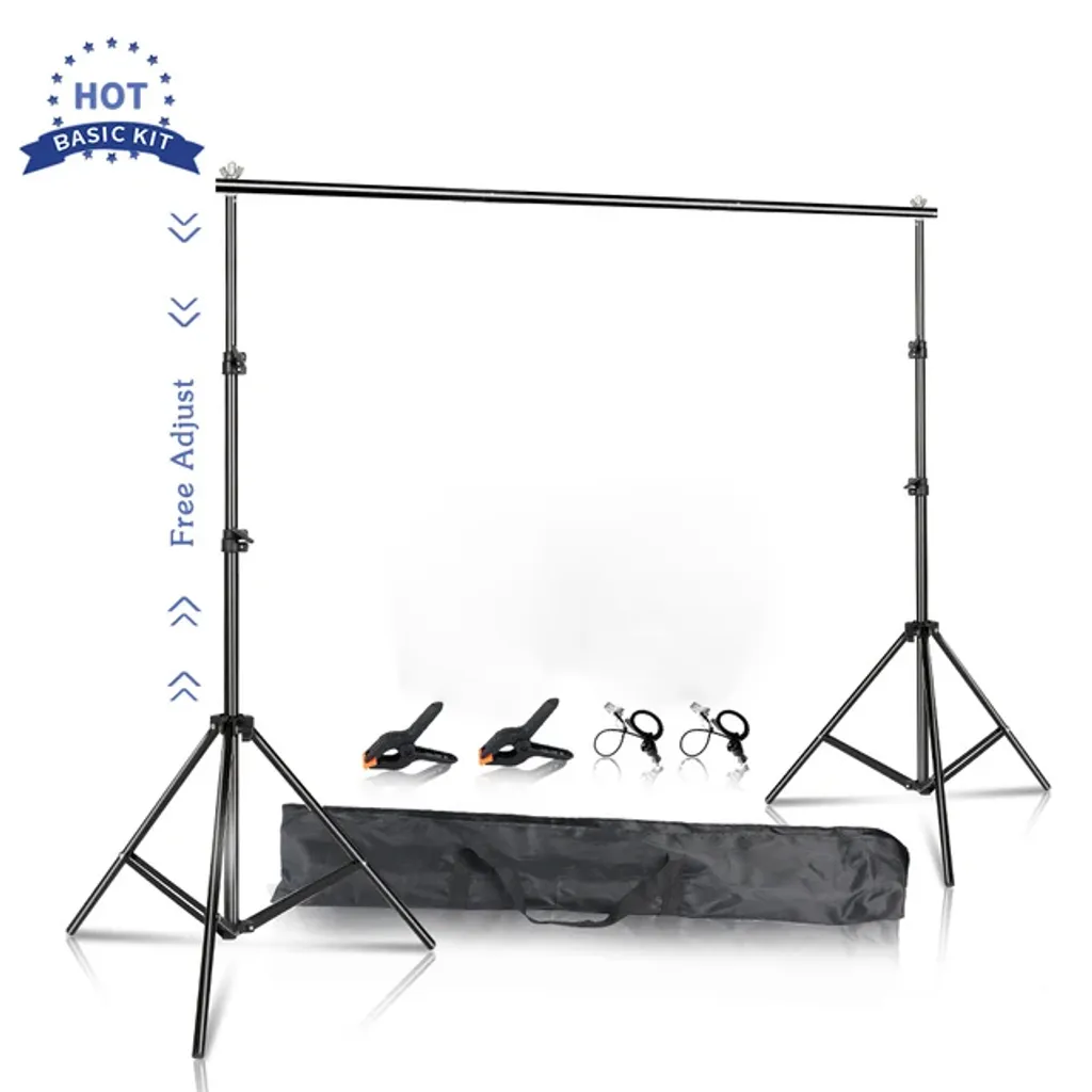 DynaSun FS901 Kit Portatile Per Fondale – Supporto Professionale Con Barra Da 300cm E Altezza Regolabile - 5