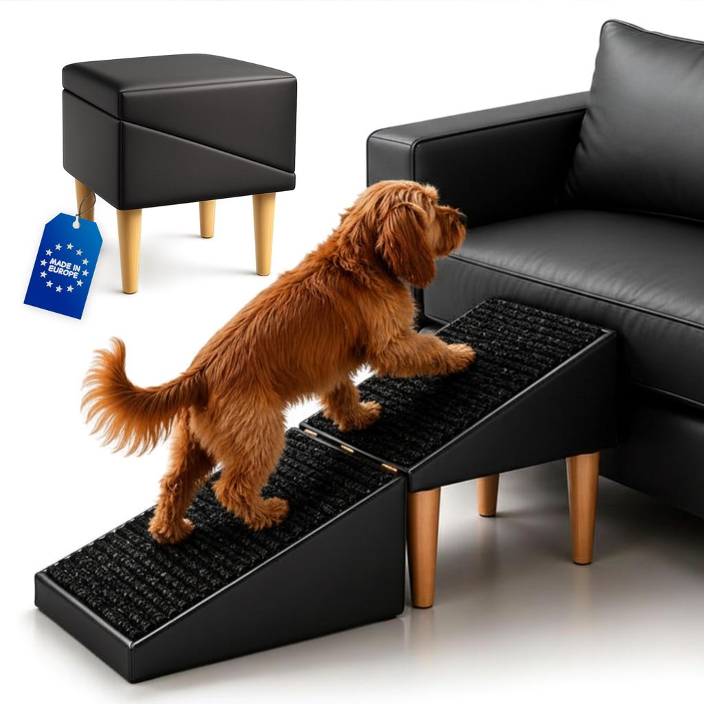 Outentin Klappbare Hundetreppe & Hunderampe für Sofa und Produktbild 