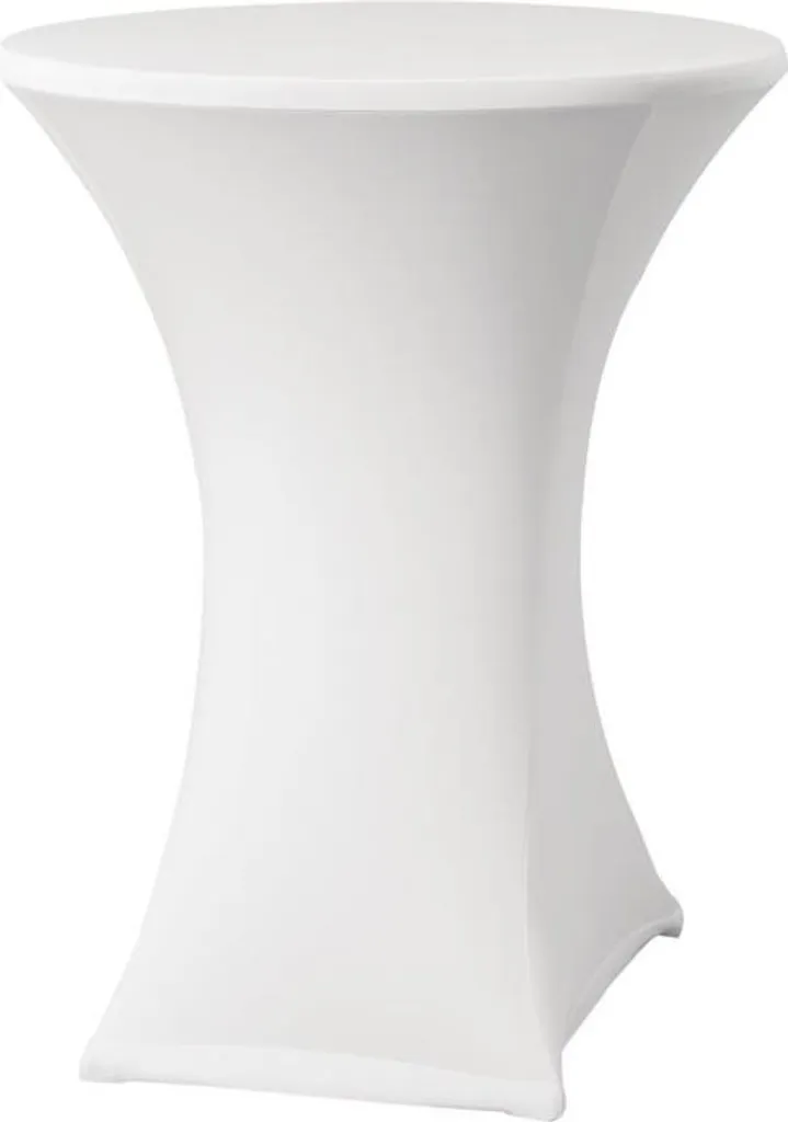 Fodera Tavolo Bar Samba D2 85cm - Bianco Stretch Minimal Design