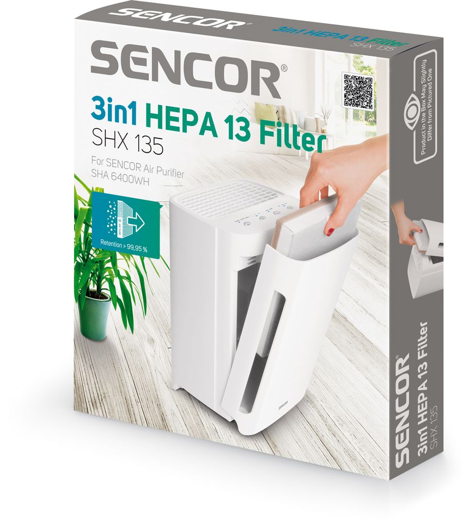 SENCOR SHX 135 HEPA 13 Filtr 3 v 1, pro čističku vzduchu Obrázek produktu 