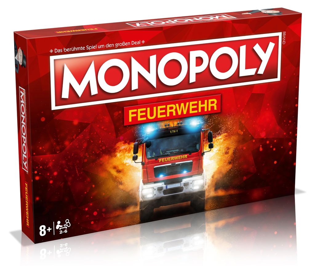 Monopoly - Feuerwehr Gesellschaftsspiel Brettspiel Spiel Produktbild 