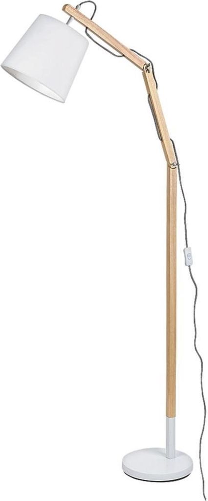 Rabalux Bílá stojací lampa Thomas s dekorem dřeva pro Obrázek produktu 