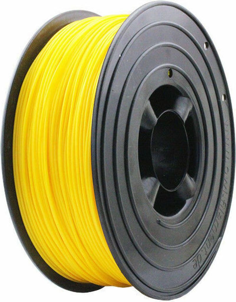 Filamentwerk 3D-Drucker PET-G 1,75mm 1kg Spule Rolle (Gelb)