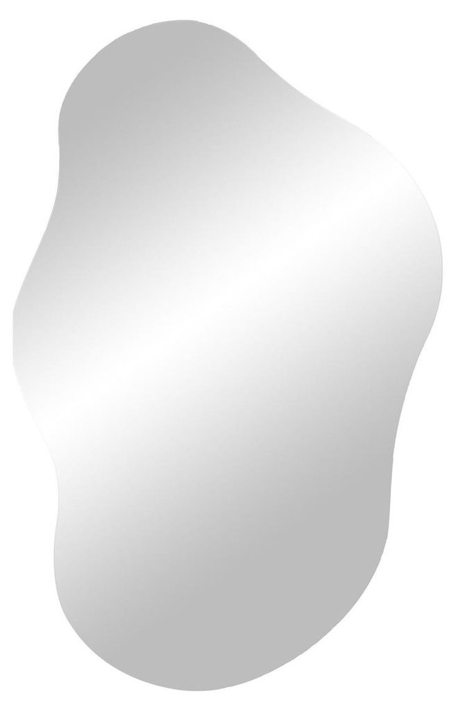 Wandspiegel Palermo aus Glas in organischer Form 40x60 cm