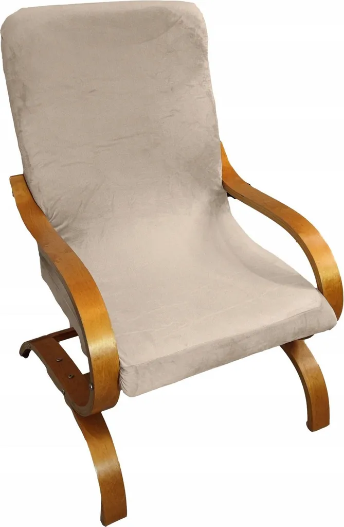 Rivestimento per poltrona Finka in velluto spesso beige crema