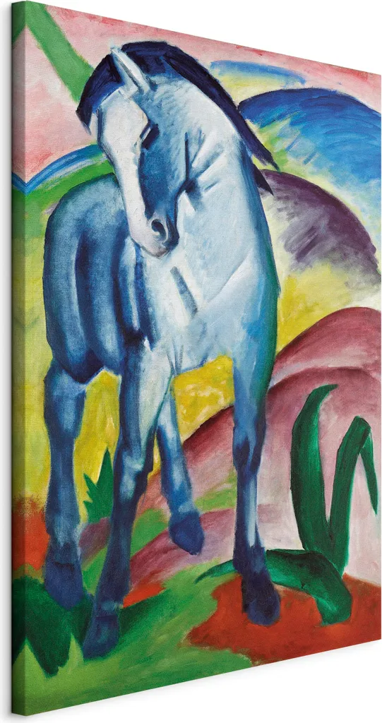Arreda con Emozione: Quadro 80x120 cm Franz Marc Cavallo Blu