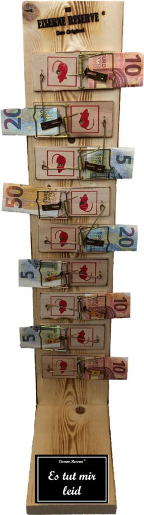 Es tut mir leid - Eiserne Reserve Mausefalle Deluxe 9er Geldgeschenk Es tut mir leid