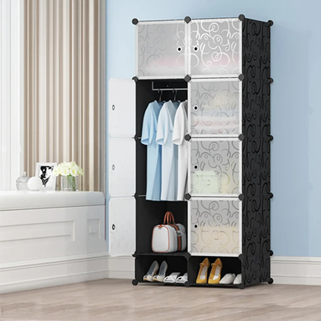 Dressing d'appoint 167cm noir pour organiser vêtements et accessoires