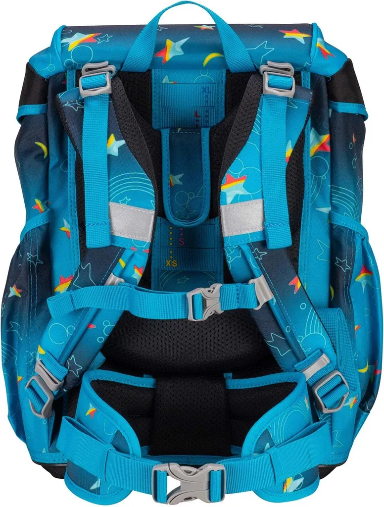DerDieDas ErgoFlex Exklusiv LED : Cartable Turquoise Lumineux 5 Pièces