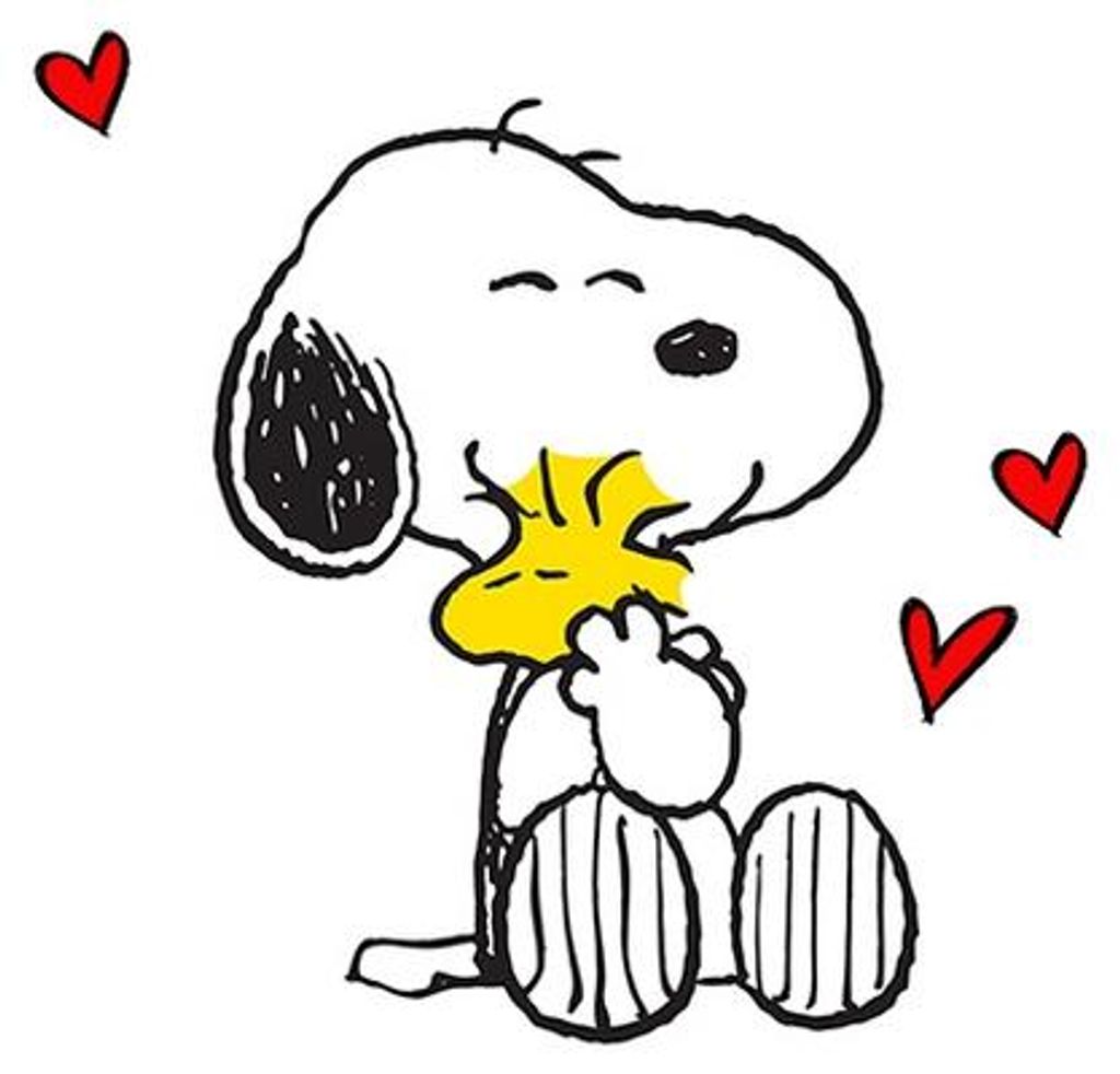 20 Servietten Snoopy groß - Snoopy mit viel Liebe 33x33cm