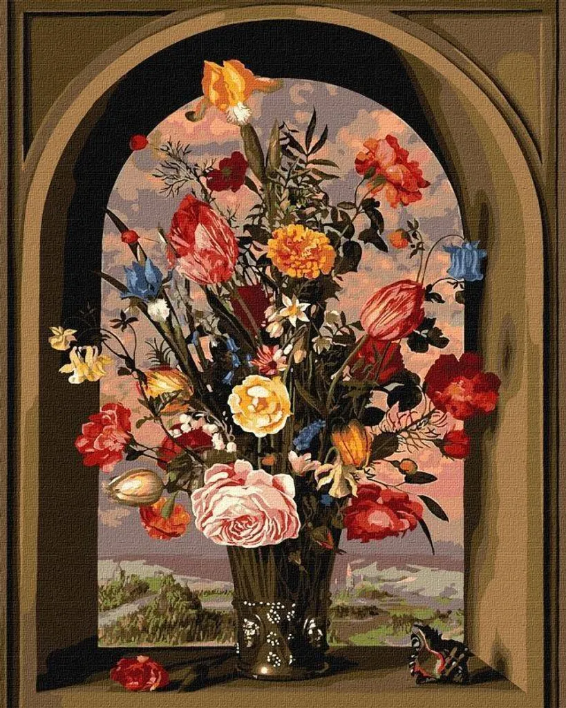 Peinture par numéros : Réussir son Tableau Floral Facilement 40x50cm