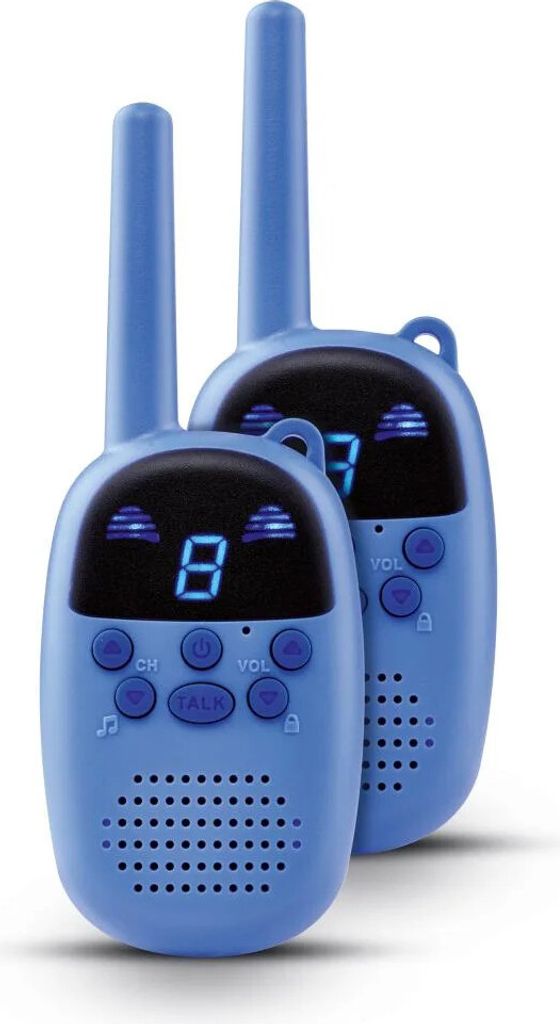 Silvercrest Kinder Walkie Talkie Set Funk Funkgerät bis 8km Blau