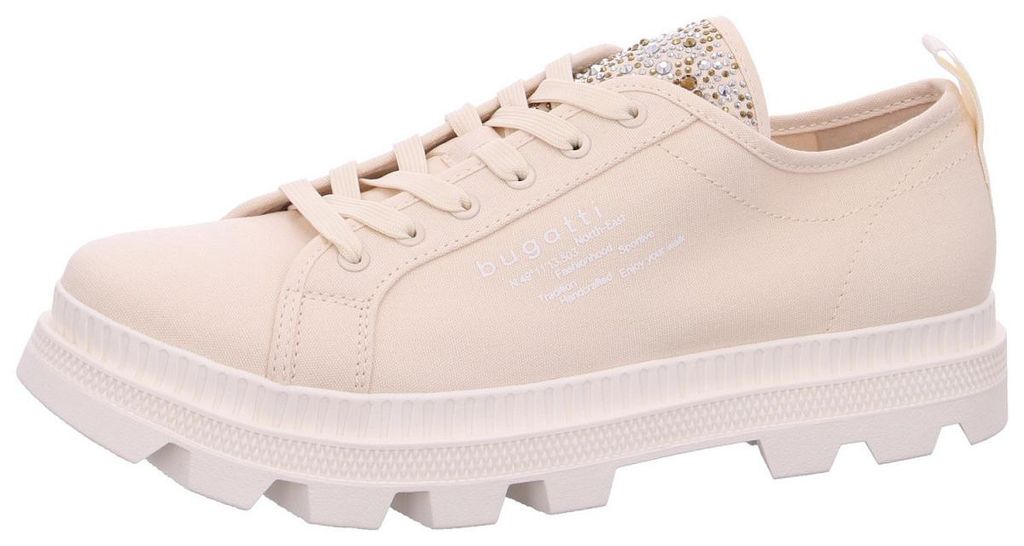 Bugatti Woman Damenschuhe Schnürschuhe Schnürer Beige Freizeit, Schuhgröße:39 EU