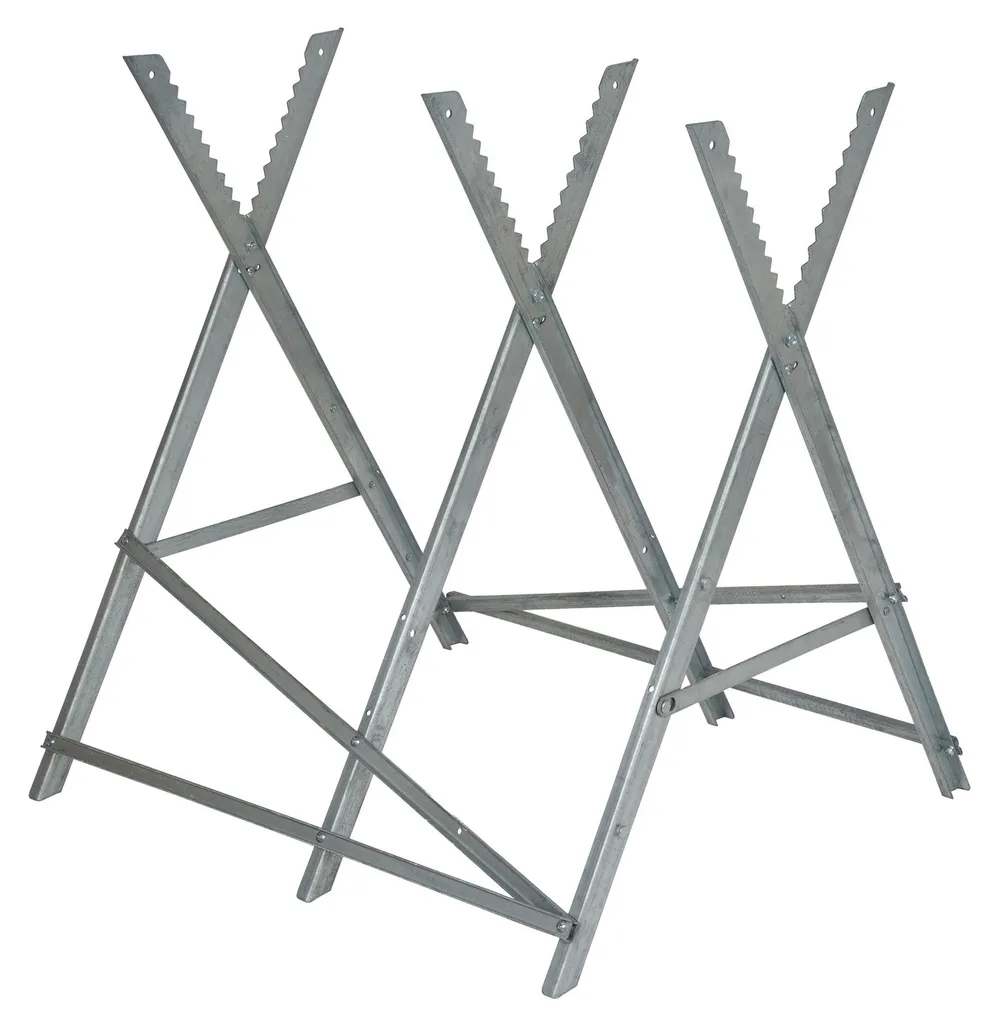 Chevalet de coupe pour tronçonneuse pliable avec hauteur personnalisable