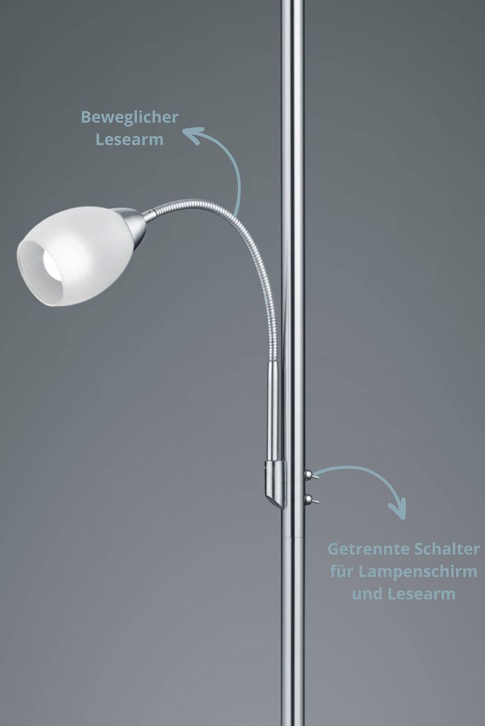 Nino Stehlampe Deckenfluter Stehleuchte Touchdimmer verstellbar LED ab 69,9 € (August 2026) | Vergleiche 5 Angebote auf Nino Stehlampe Deckenfluter Stehleuchte Touchdimmer verstellbar LED ab 69,9 € (August 2026) | Vergleiche 5 Angebote auf