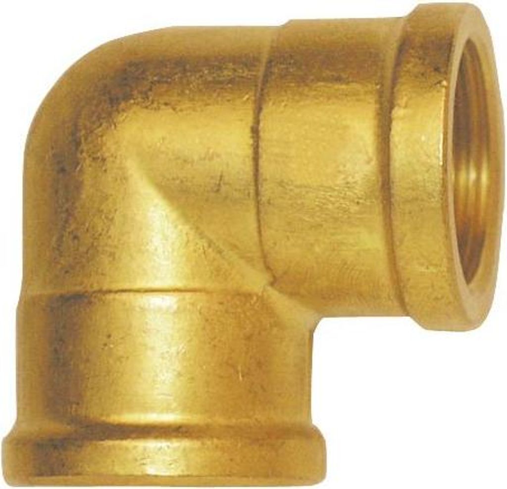 Meister Cornat Winkel Messing, beidseitig IG 1 1/2