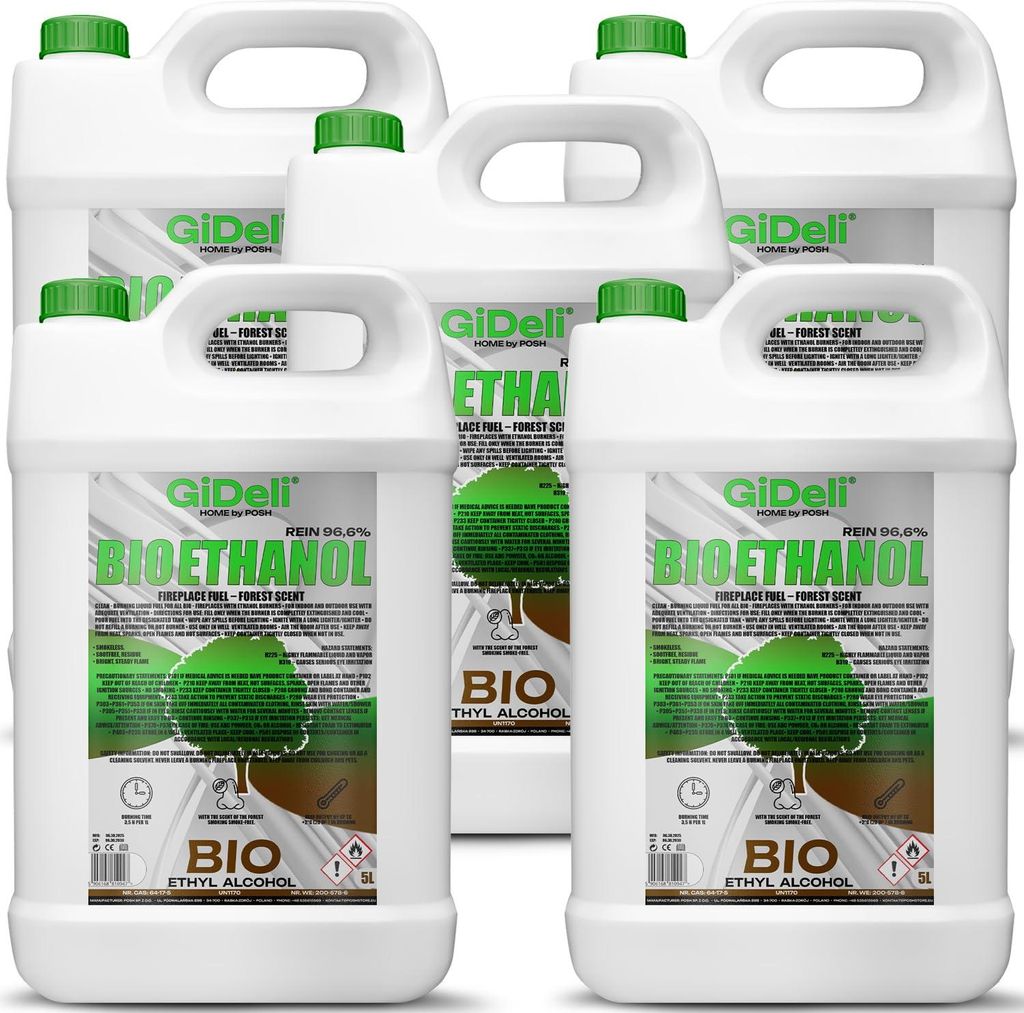Bioetanol s vôňou lesa 96,6 % 25 l pre krby Universal bez Obrázok produktu 