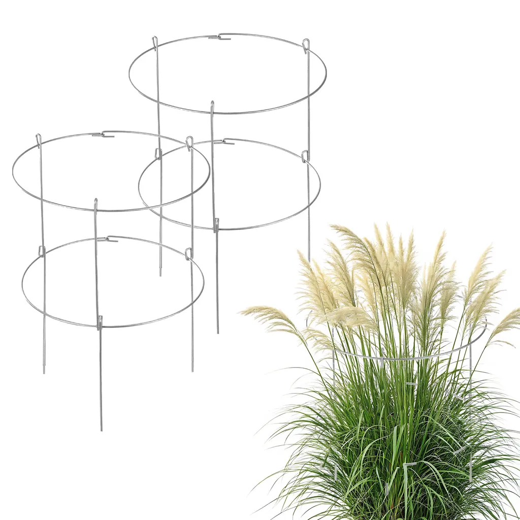Treillis de Jardin en Acier Noir 36 x 60 cm, Support pour Grimpantes x2