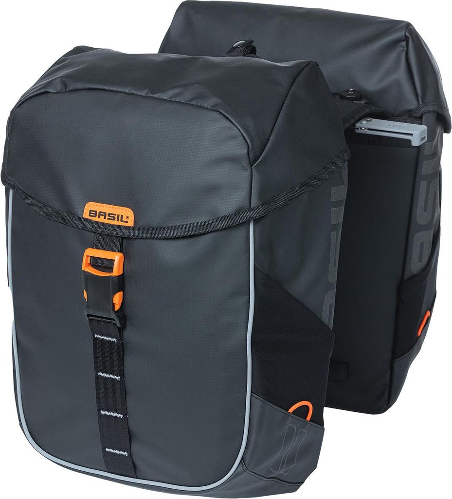 Basil Doppelpacktasche Miles Tarpaulin MIK 2.0 schwarz Produktbild 