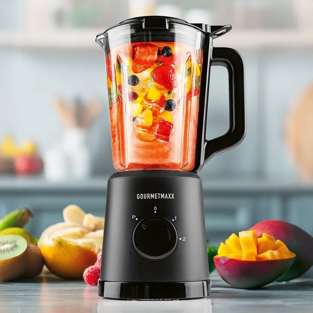 Blender de cuisine récipient en verre 1,5 litre - Robot mixeur 500 W