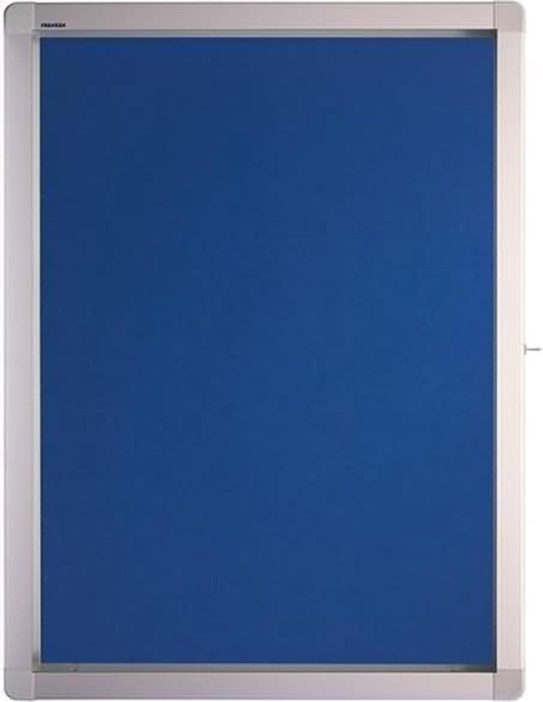 Schaukasten ECO für 4x A4 Flügeltüren 53x70,4x4,5cm Filz blau