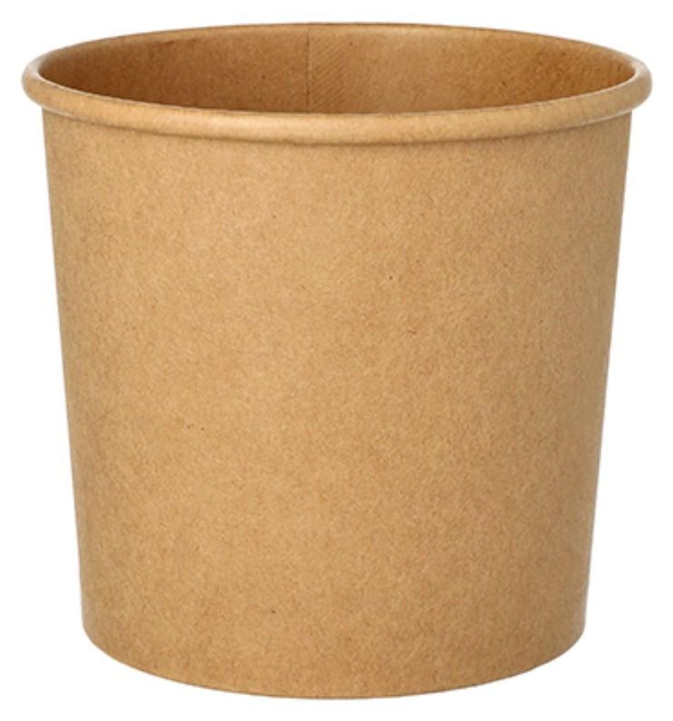 25 Suppenbecher mit Deckel , Schalen Pappe rund 760 ml Ø Produktbild 