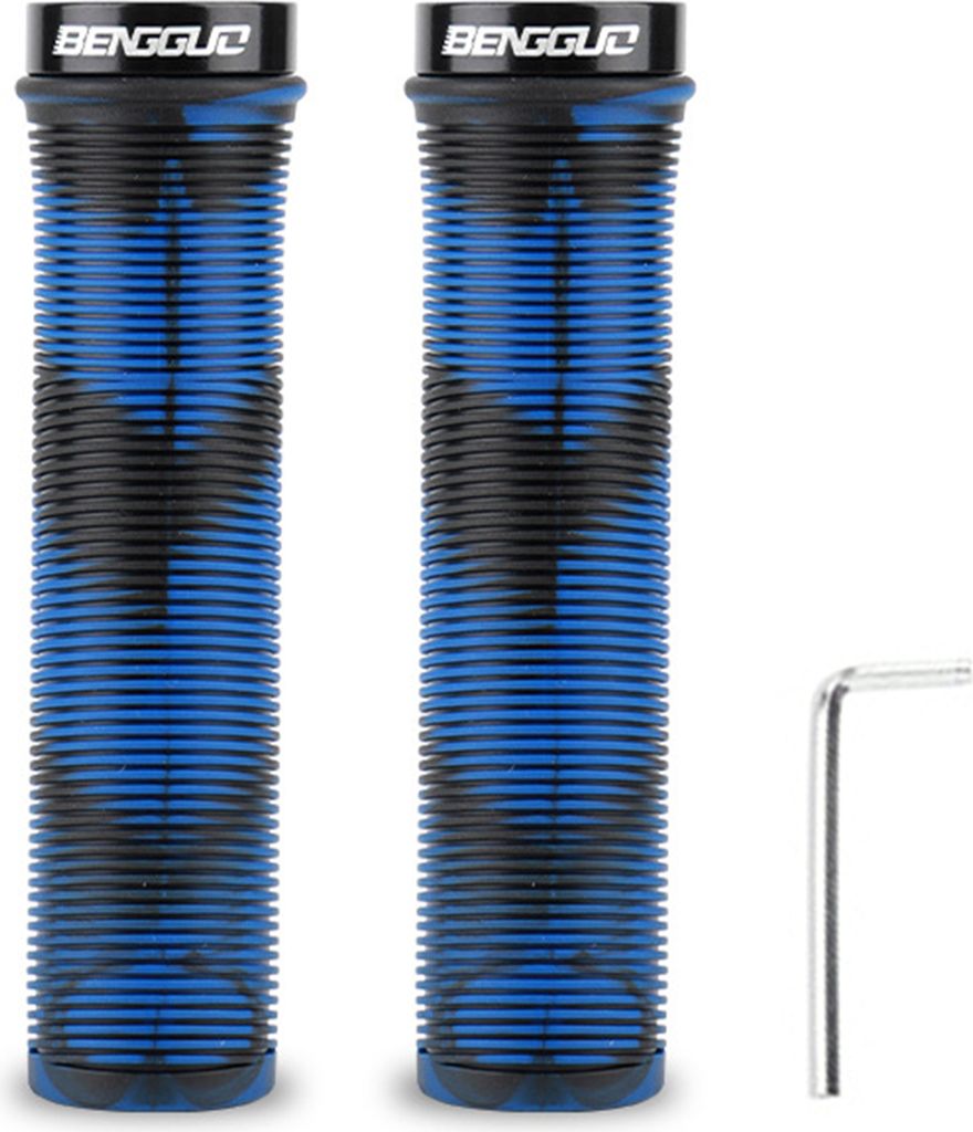 1 Paar Lenkerabdeckungen aus weichem Gummi mit Camouflage-Print, weiche, rutschfeste Fahrradlenkergriffe, ergonomisches Design, MTB-Lenkergriffe