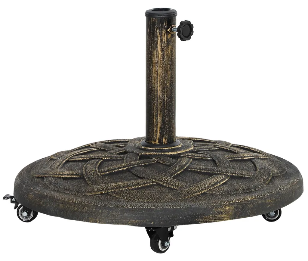 Support parasol béton mobile pour terrasse et jardin mâts 32 à 48mm