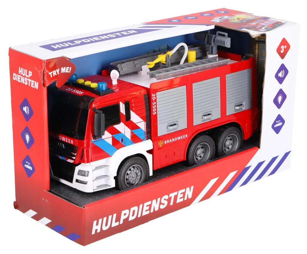 Voiture de Pompiers Son et Lumière Rapid Wheels : Jouet d'Action Complet
