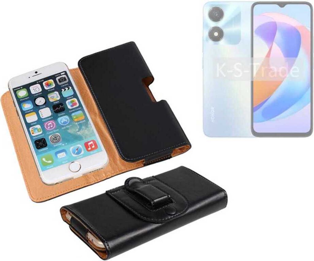 K-S-Trade Schützhülle Handyhülle kompatibel mit Honor Play 40C 5G Holster Gürtel Tasche Schutzhülle Handy-Tasche Smartphone Case Seitentasche