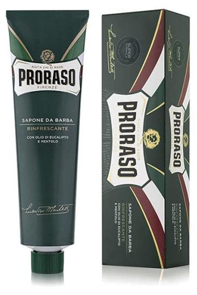 12 x PRORASO Rasierseife erfrischend Tube 150 ml