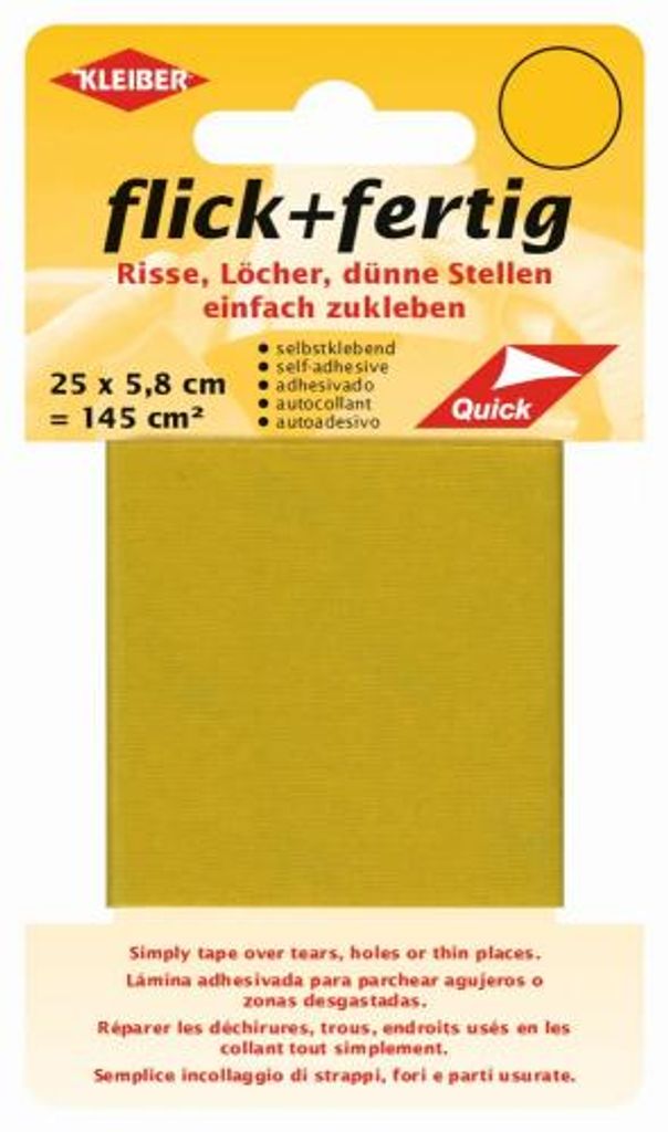 KLEIBER Reparatur-Set Flick + Fertig gelb selbstklebend Produktbild 