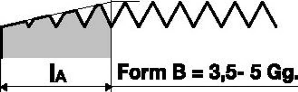 Maschio Sinterizzato M2,5x0,45 DIN 371B | Efficienza Certificata - 3