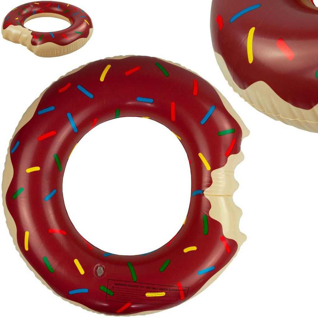 Tg48122B Koło Dmuchane Donut Brązowe Plażowe Pączek Zdjęcie produktu 